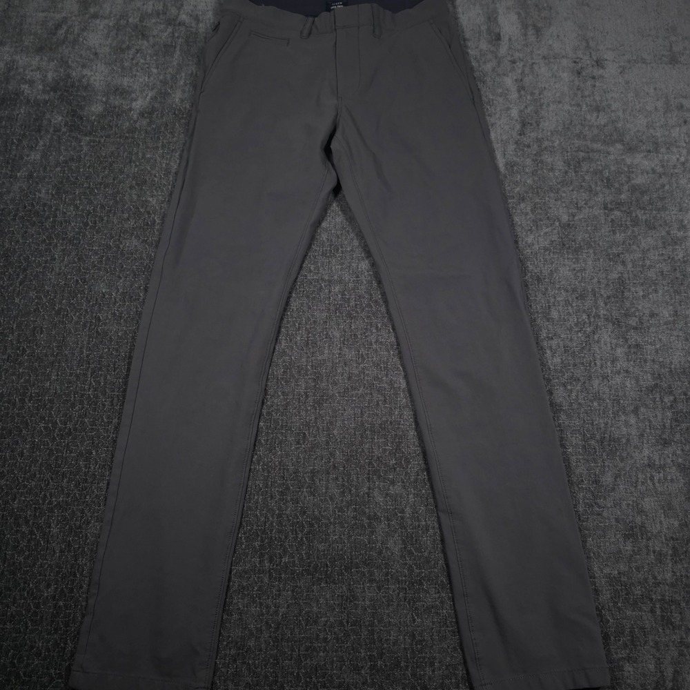J.Crew 484 Slim Tech Pant Mens 28x32 Gray Stretch Performance Trousers